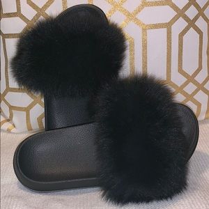 Luxurious Fur Slide